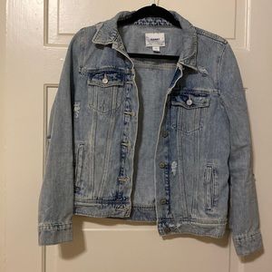 Old navy distressed jean jacket